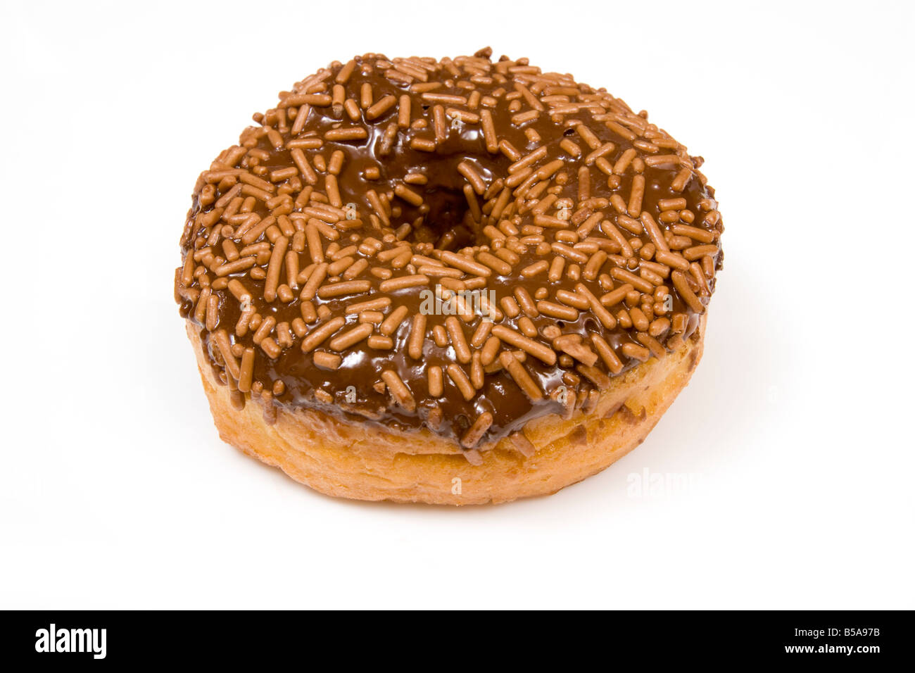 Ring doughnut isolated on a white studio background Stock Photo - Alamy