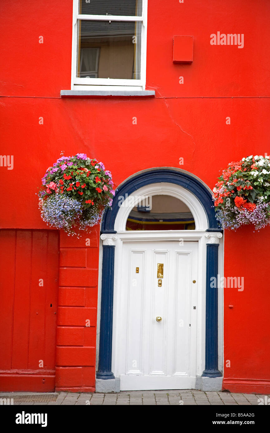 Red house in Fermoy Town, County Cork, Munster, Republic of Ireland, Europe Stock Photo
