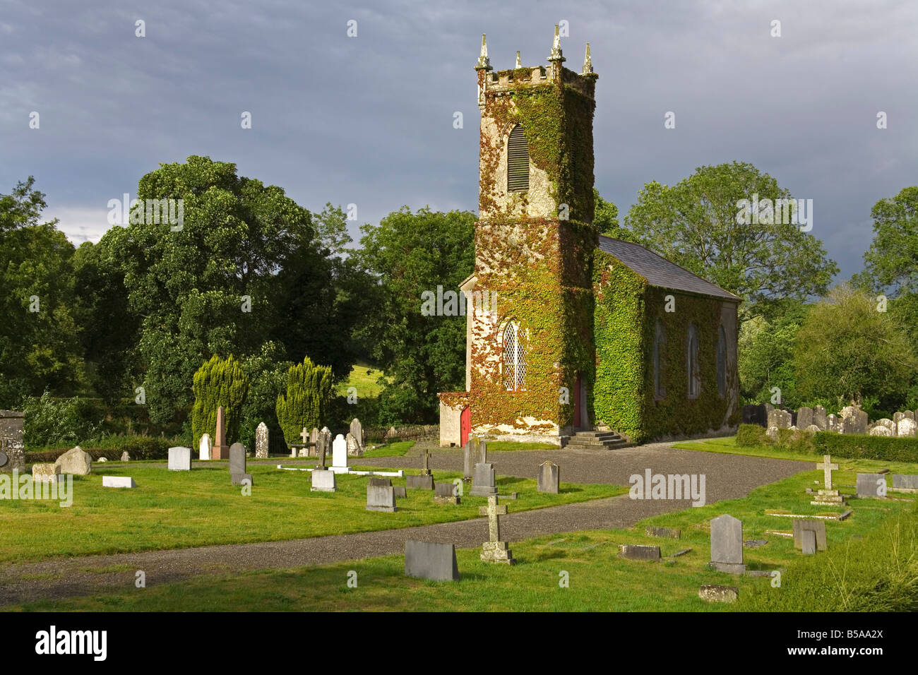Enniseag Church, County Kilkenny, Leinster, Republic of Ireland, Europe Stock Photo