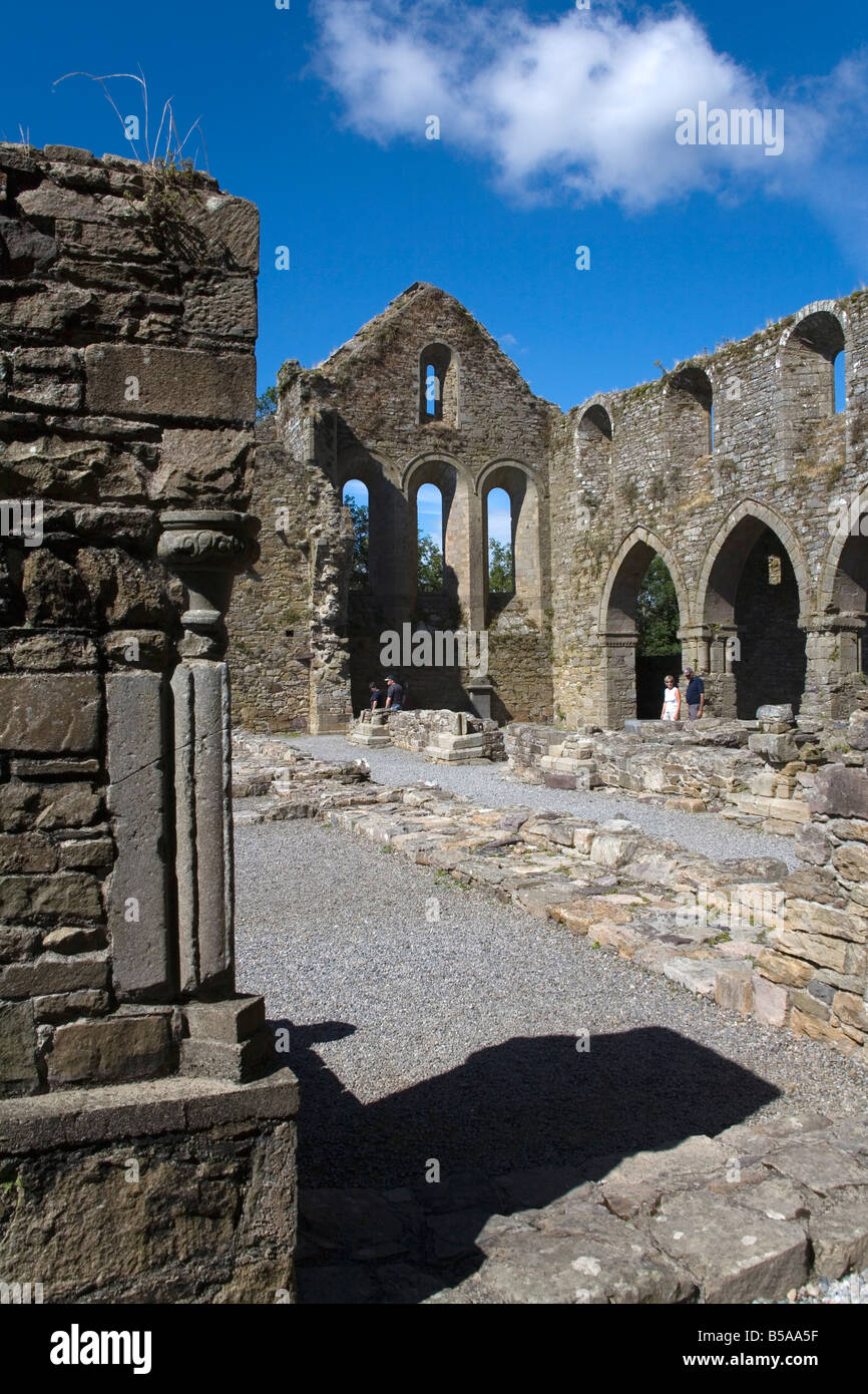 Jerpoint Abbey, County Kilkenny, Leinster, Republic of  Ireland, Europe Stock Photo