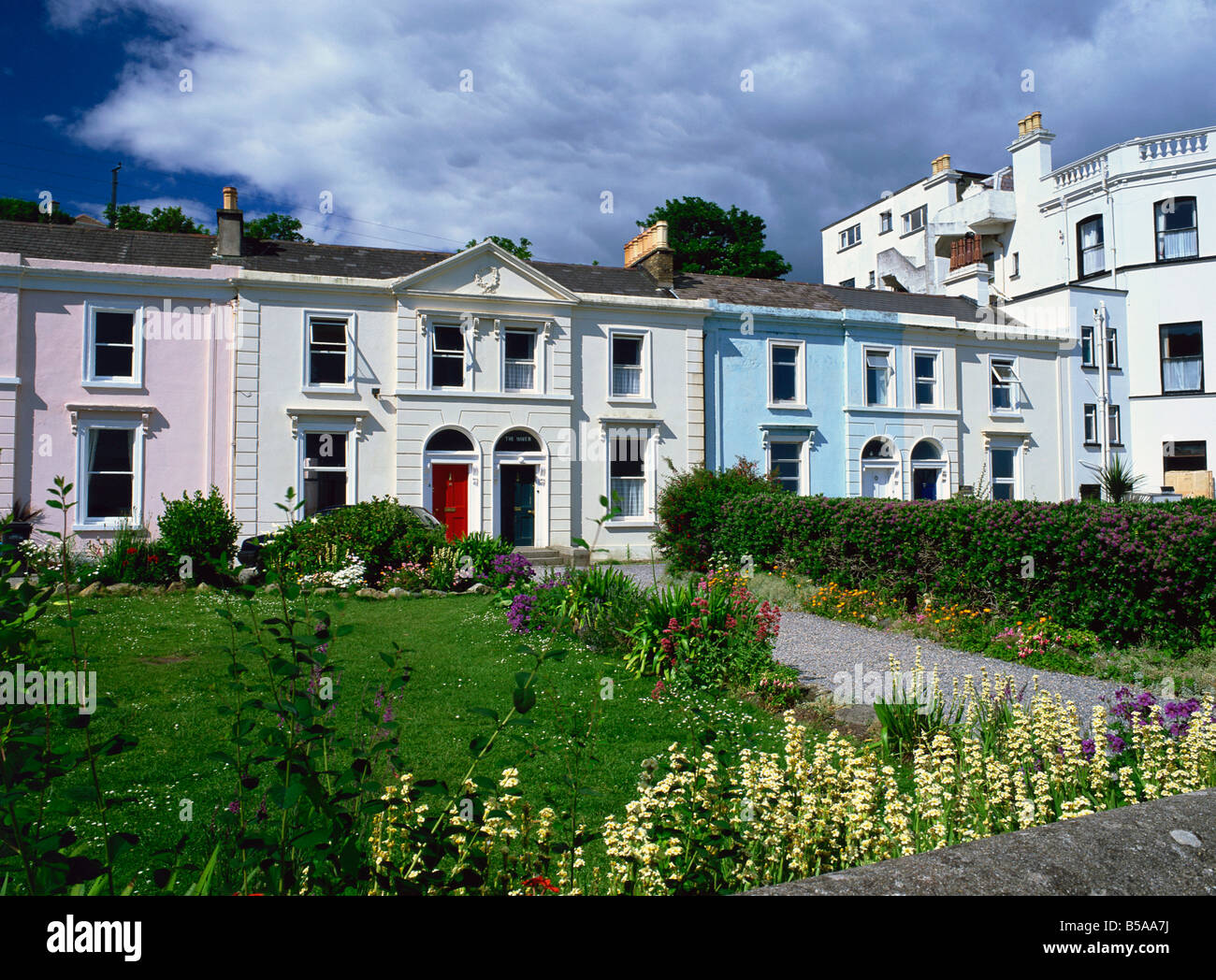 houses on the seafront in this attractive resort once dubbed the Brighton of Ireland