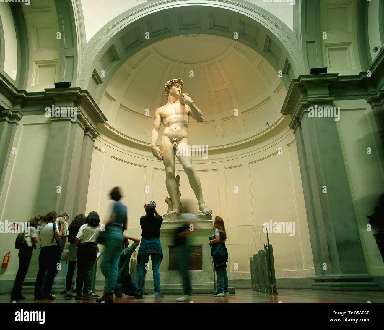 The statue of David by Michelangelo in the Galleria dell Accademia in