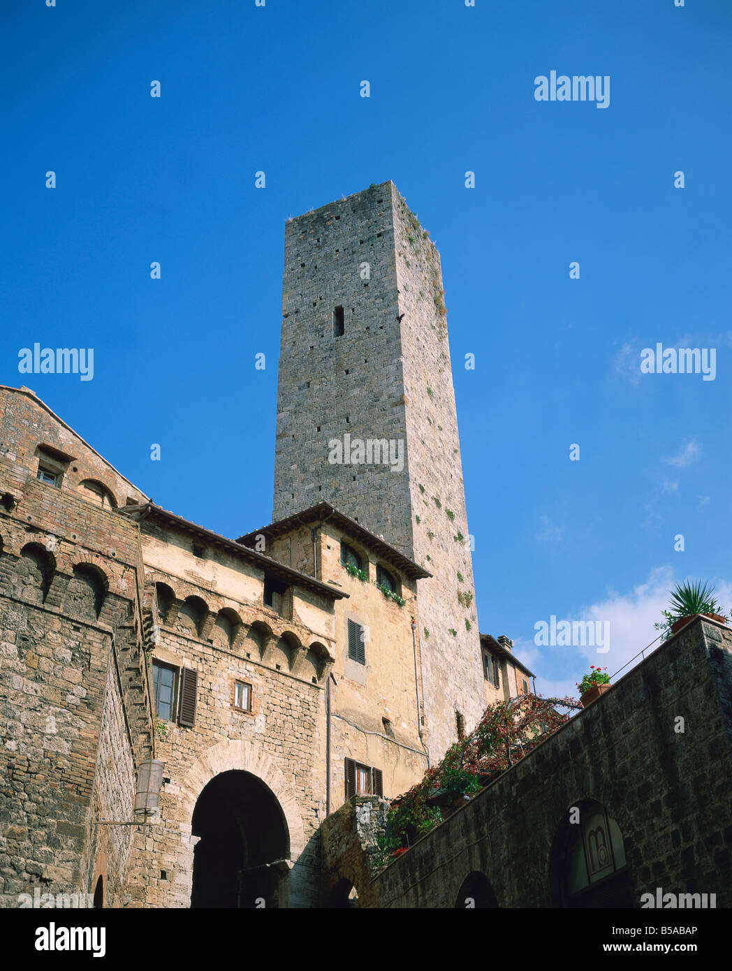 The towers of San Gimignano in Tuscany Italy R Rainford Stock Photo