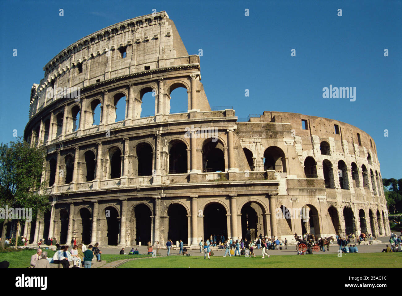 The exterior of the Colosseum in Rome Lazio Italy S Terry Stock Photo