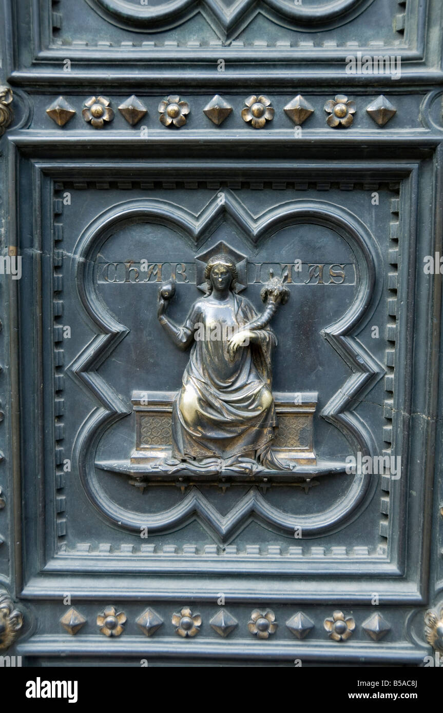 Florence Baptistery South Door Stock Photos Florence