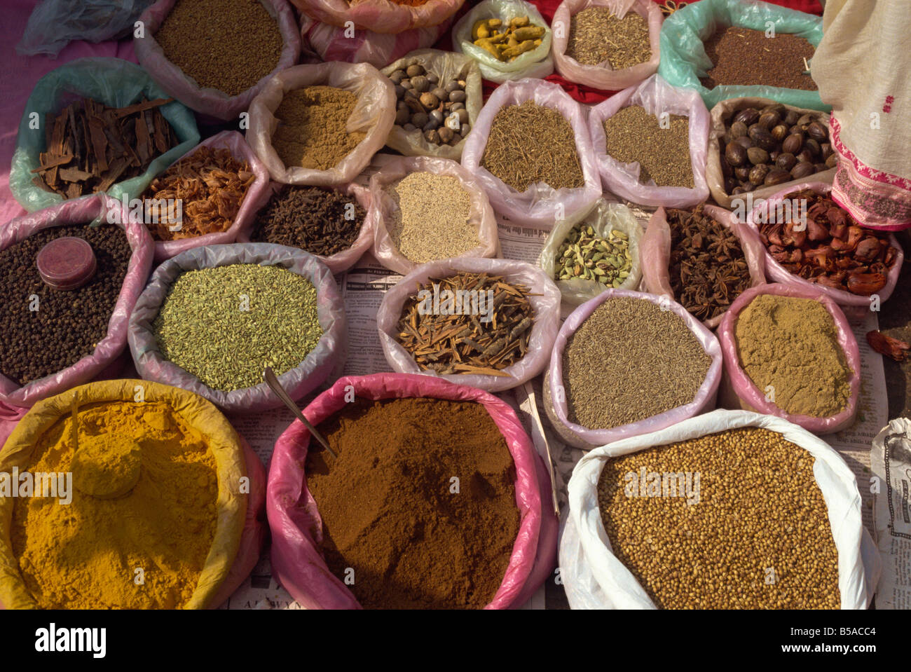 Spices for sale, Margao Market, Goa, India Stock Photo Alamy