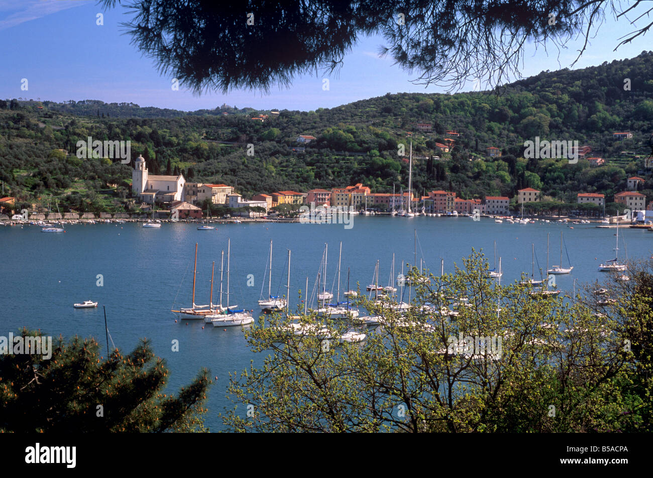Le Grazie, near Portovenere in the La Spezia area, Liguria, Italy, Europe Stock Photo