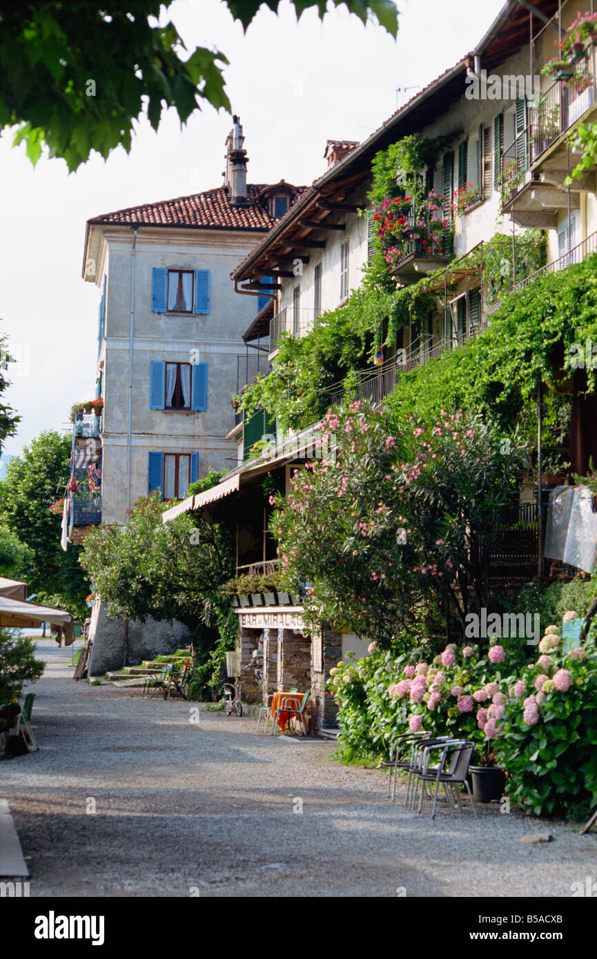 Isola Pescatori Lake Maggiore Piemonte Italy Europe Stock Photo