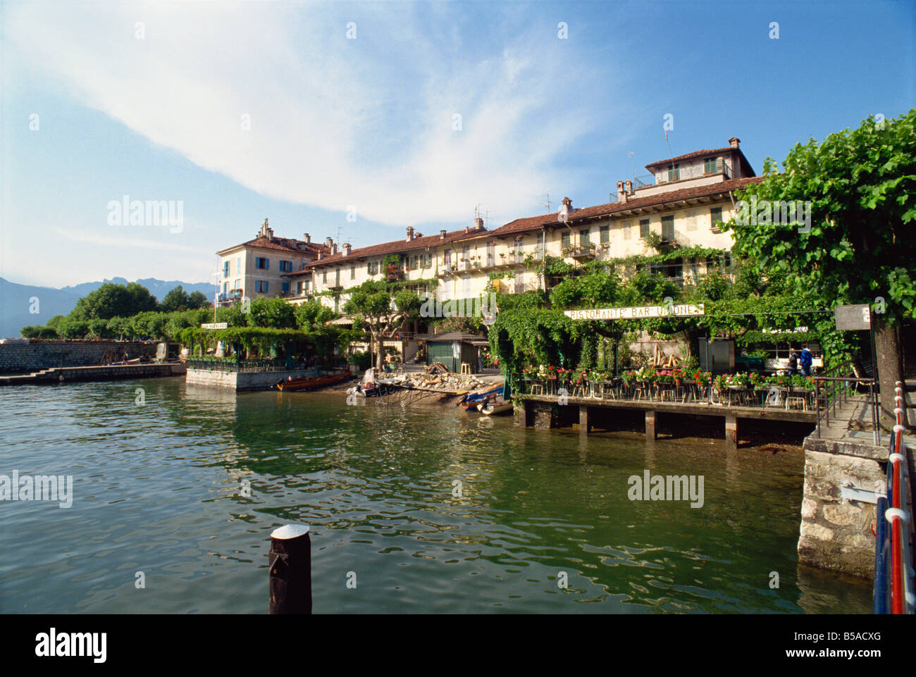 Isola Pescatori Lake Maggiore Piemonte Italy Europe Stock Photo