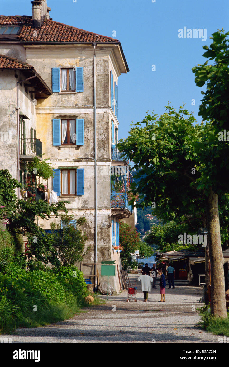 Isola Pescatori Lake Maggiore Piemonte Italy Europe Stock Photo