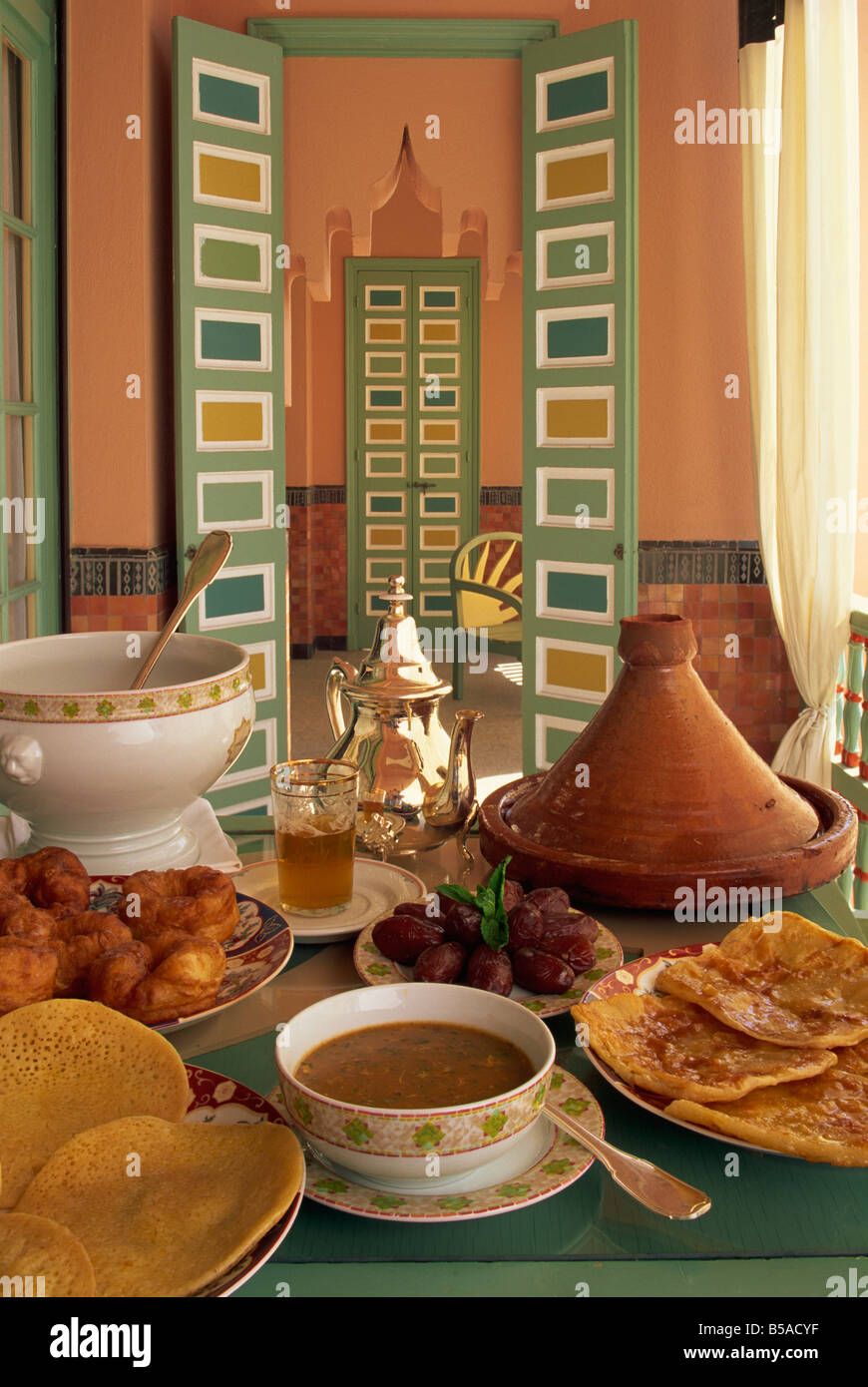 Food, La Mamounia Hotel, Marrakesh, Morocco, North Africa, Africa Stock Photo