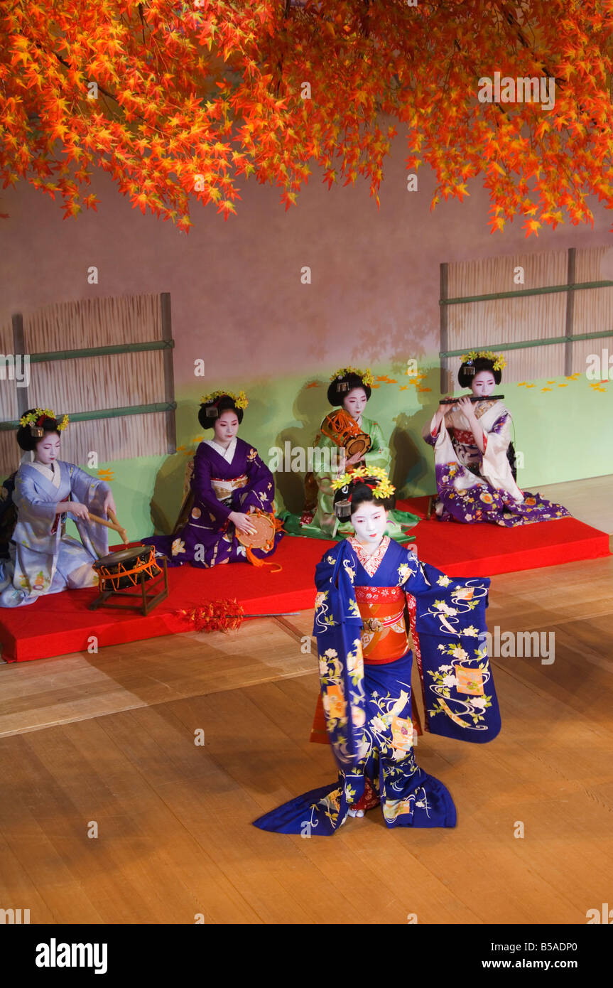 Kyo Odori spring dance theatre, Kyoto, Honshu Island, Japan Stock Photo