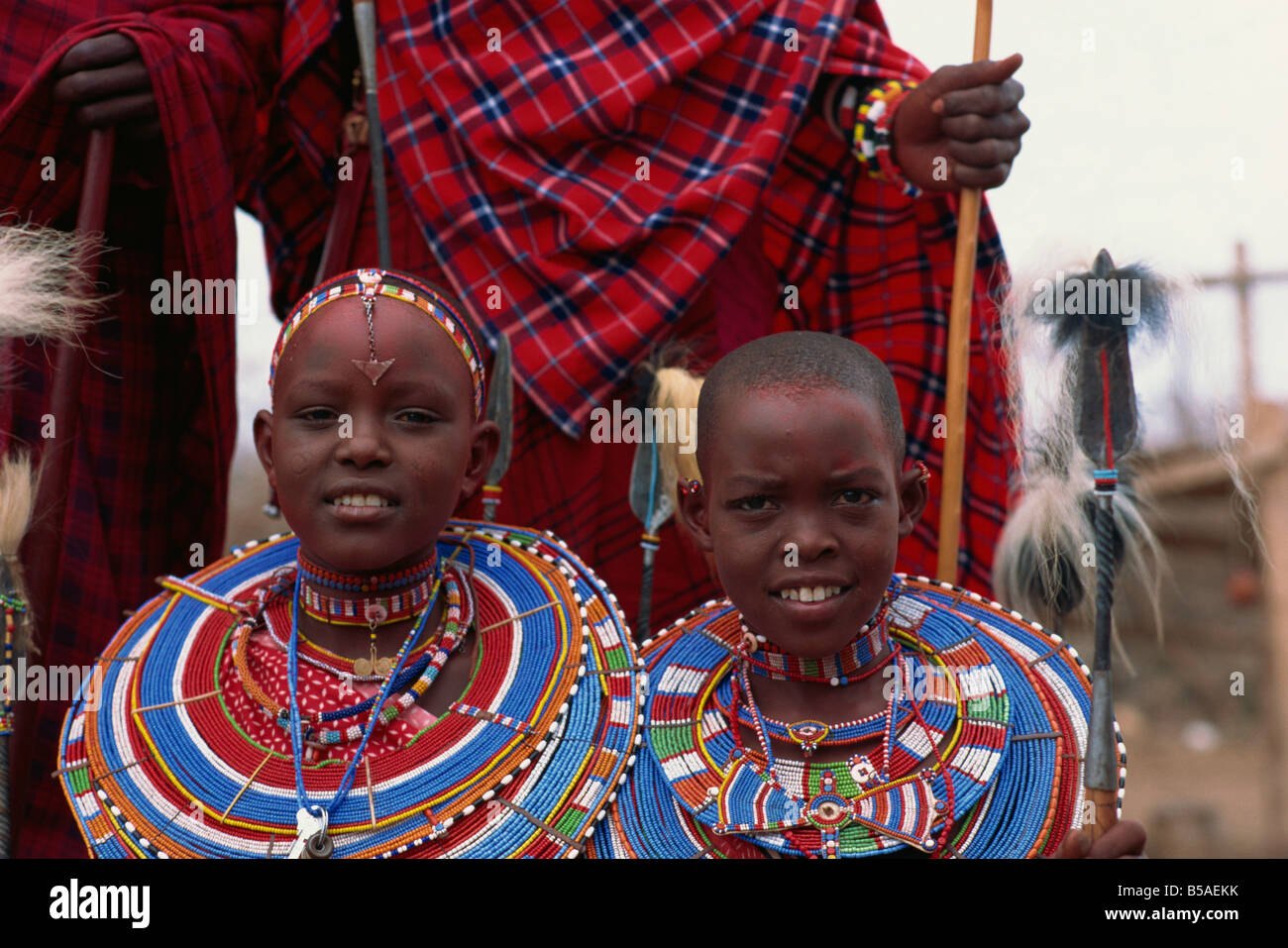 Masai tribe Amboseli Kenya East Africa Africa Stock Photo
