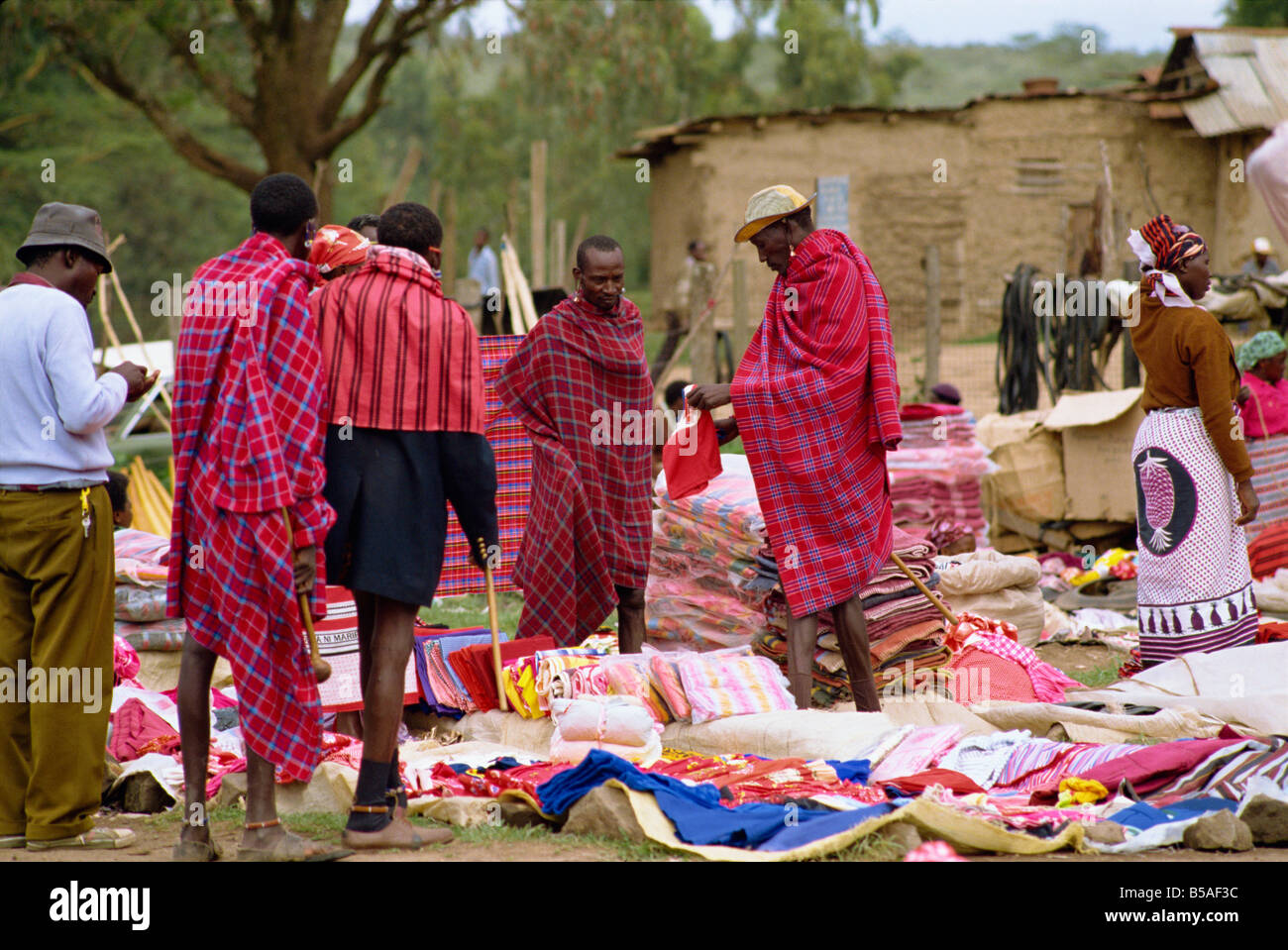 Masai market Narok Kenya East Africa Africa Stock Photo Alamy
