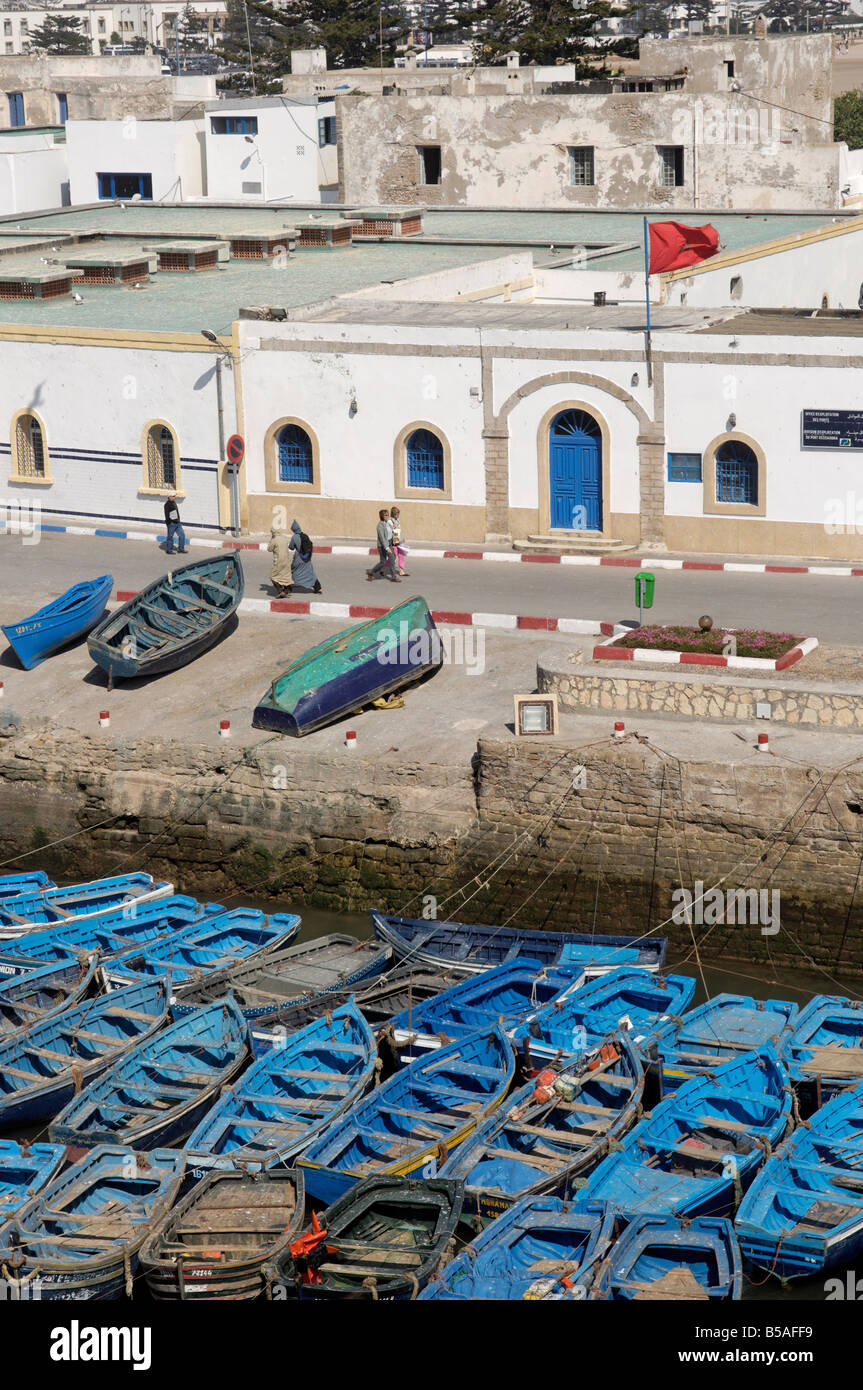 The old fishing port, Essaouira, historic city of Mogador, Morocco, North Africa, Africa Stock Photo