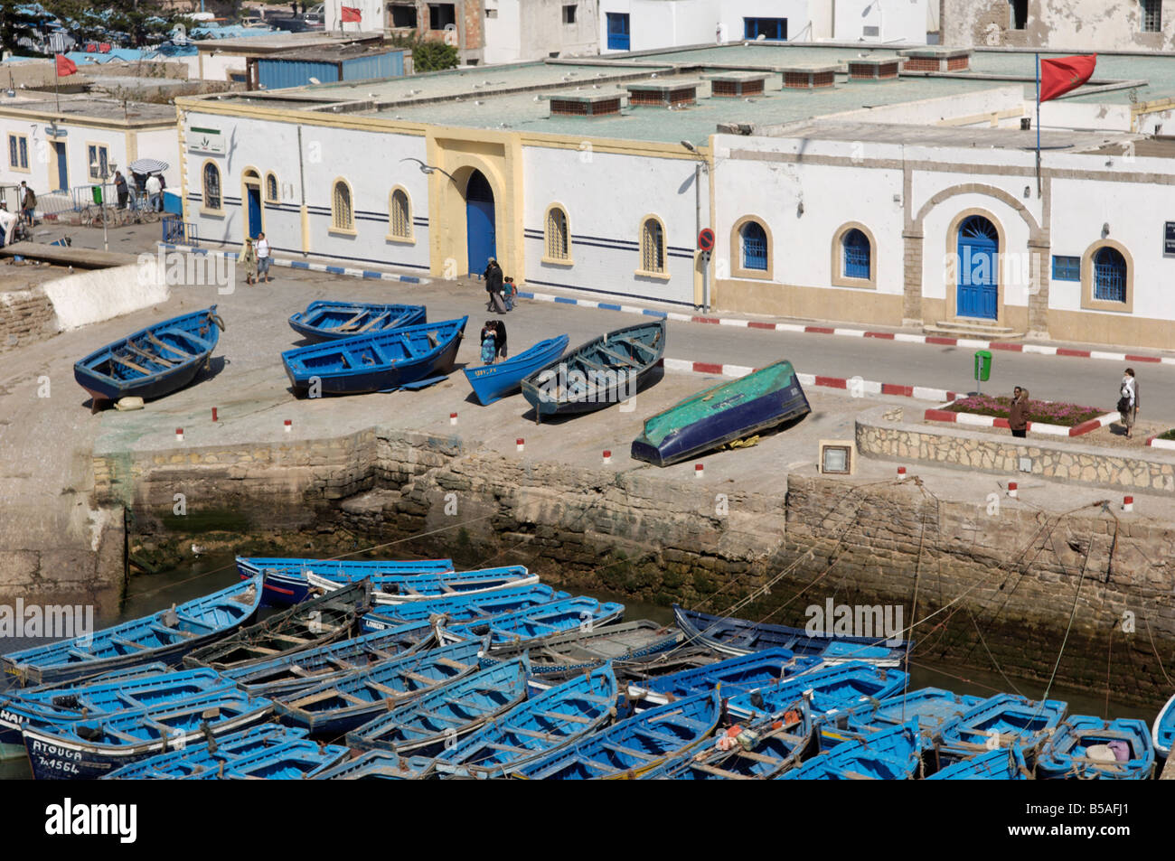 The old fishing port, Essaouira, historic city of Mogador, Morocco, North Africa, Africa Stock Photo