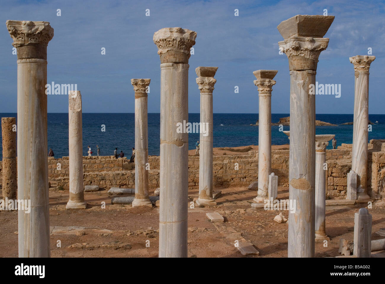 Central Church late Roman site of Apollonia Libya North Africa Africa Stock Photo