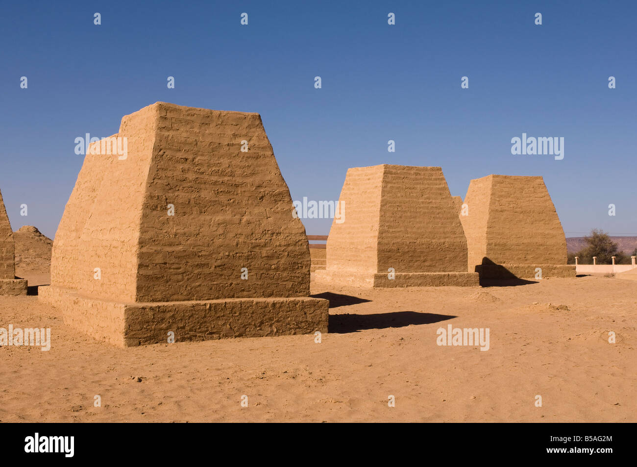 The Tombs of Garamantes, Jarma (Germa), Fezzan, Libya, North Africa, Africa Stock Photo
