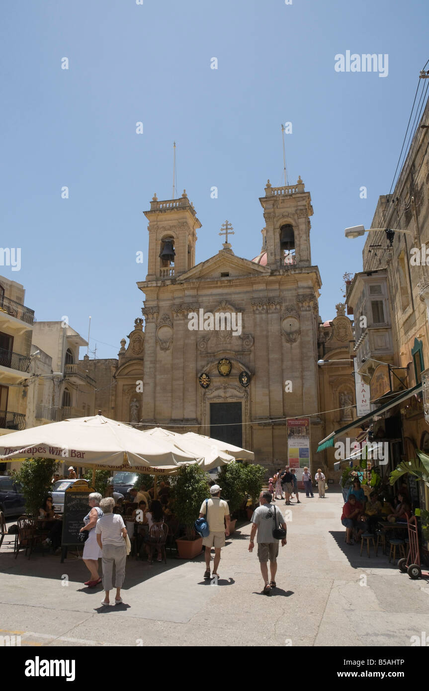 St. George's Basilica, Victoria (Rabat), Gozo, Malta, Europe Stock Photo