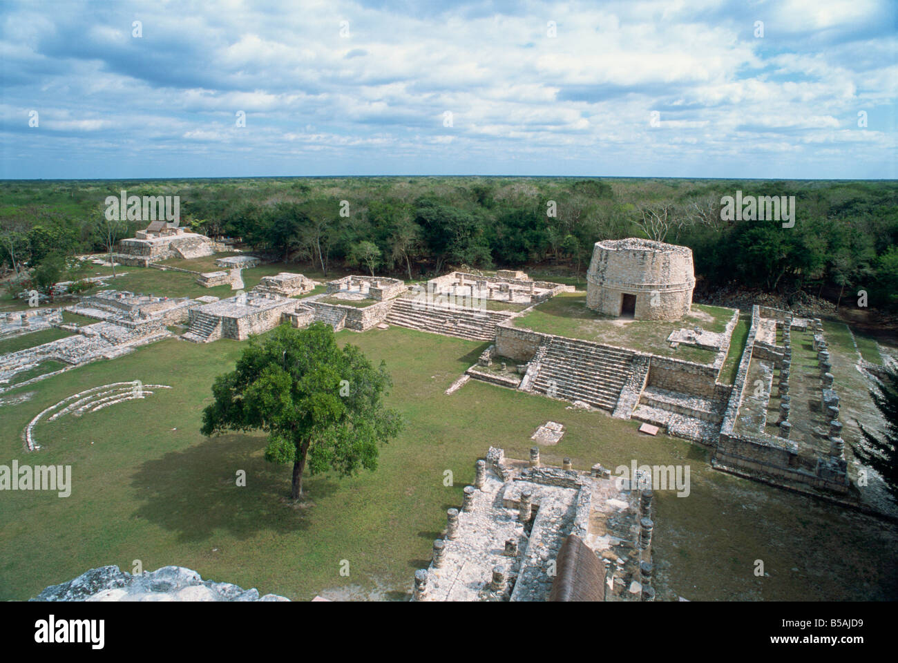 Mayapan former Mayan capital after fall of Chichen Itza Yucatan Mexico North America Stock Photo
