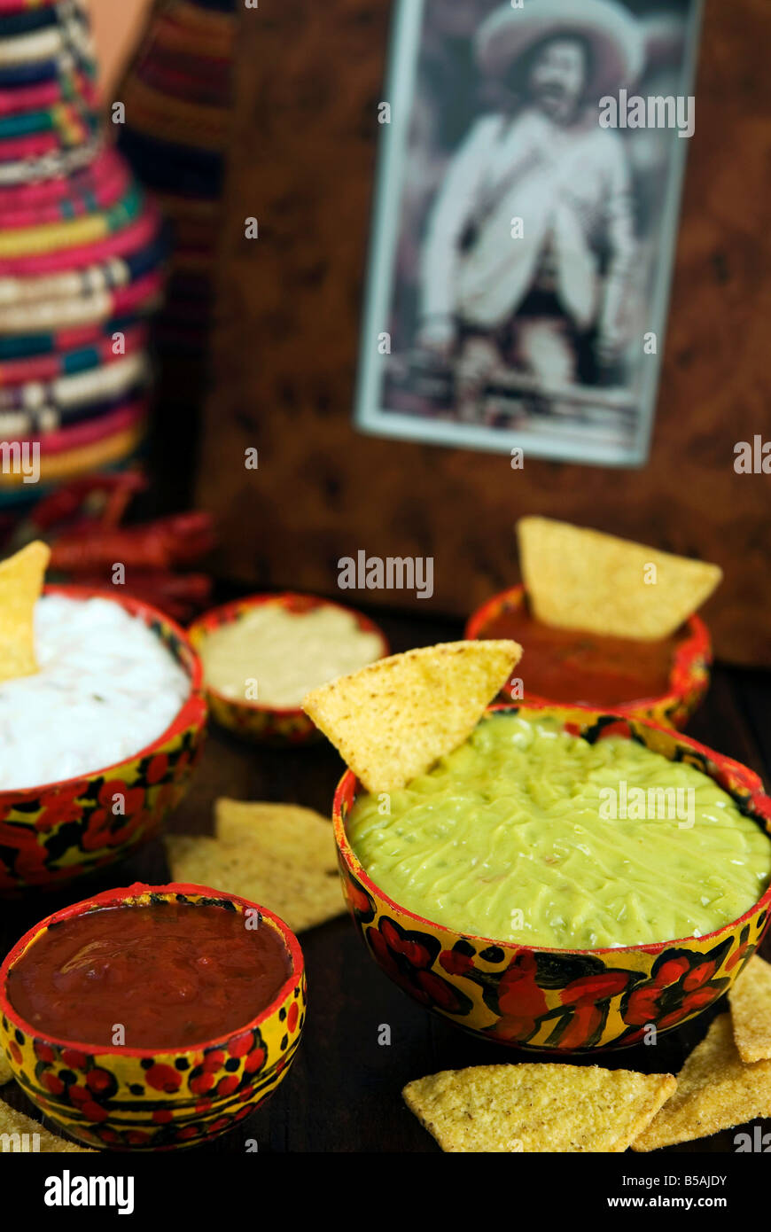 Sauces, Mexican food, Mexico, North America Stock Photo