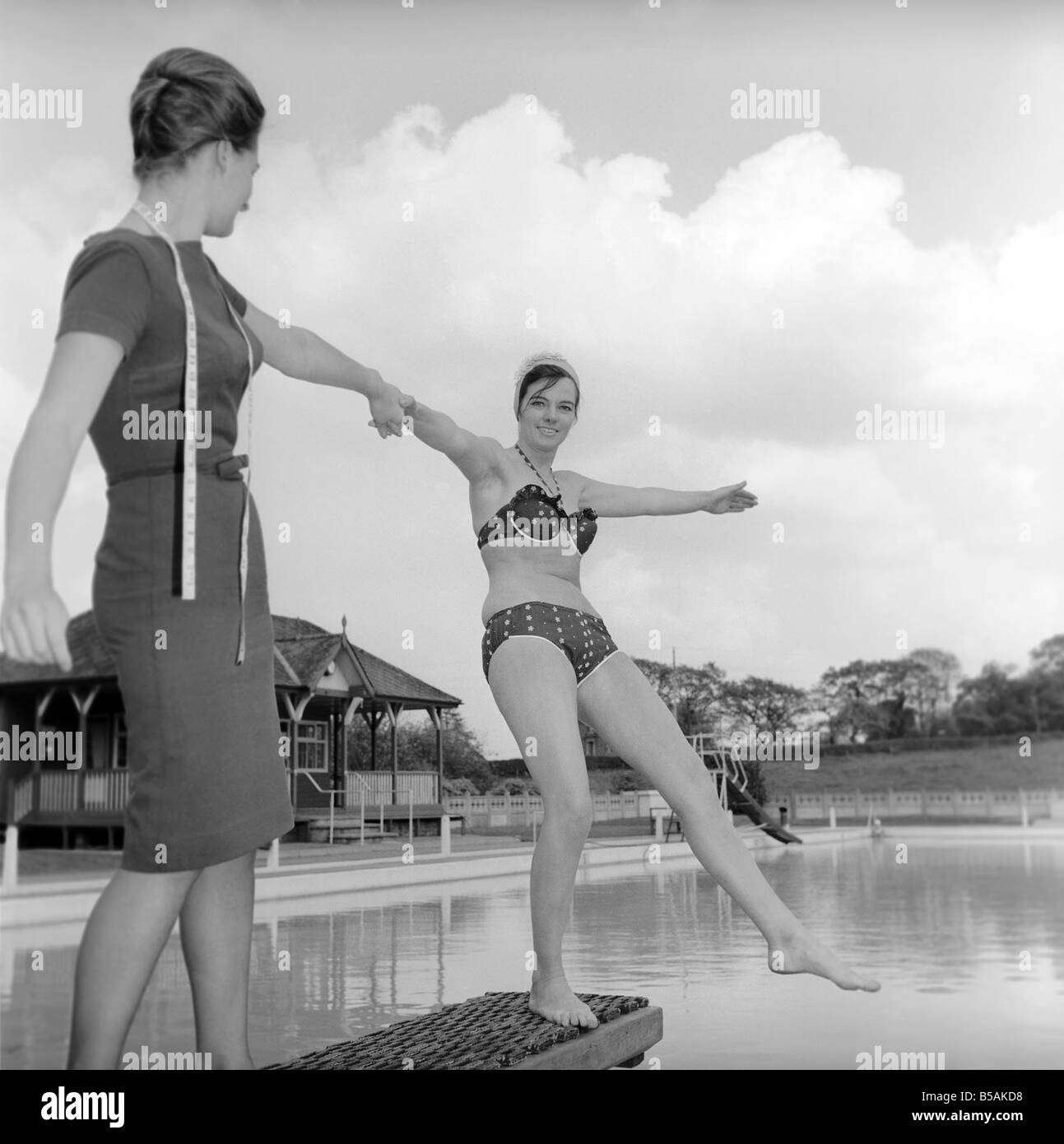 Judy Roberts who has an unusual job she is a swimming costume tester