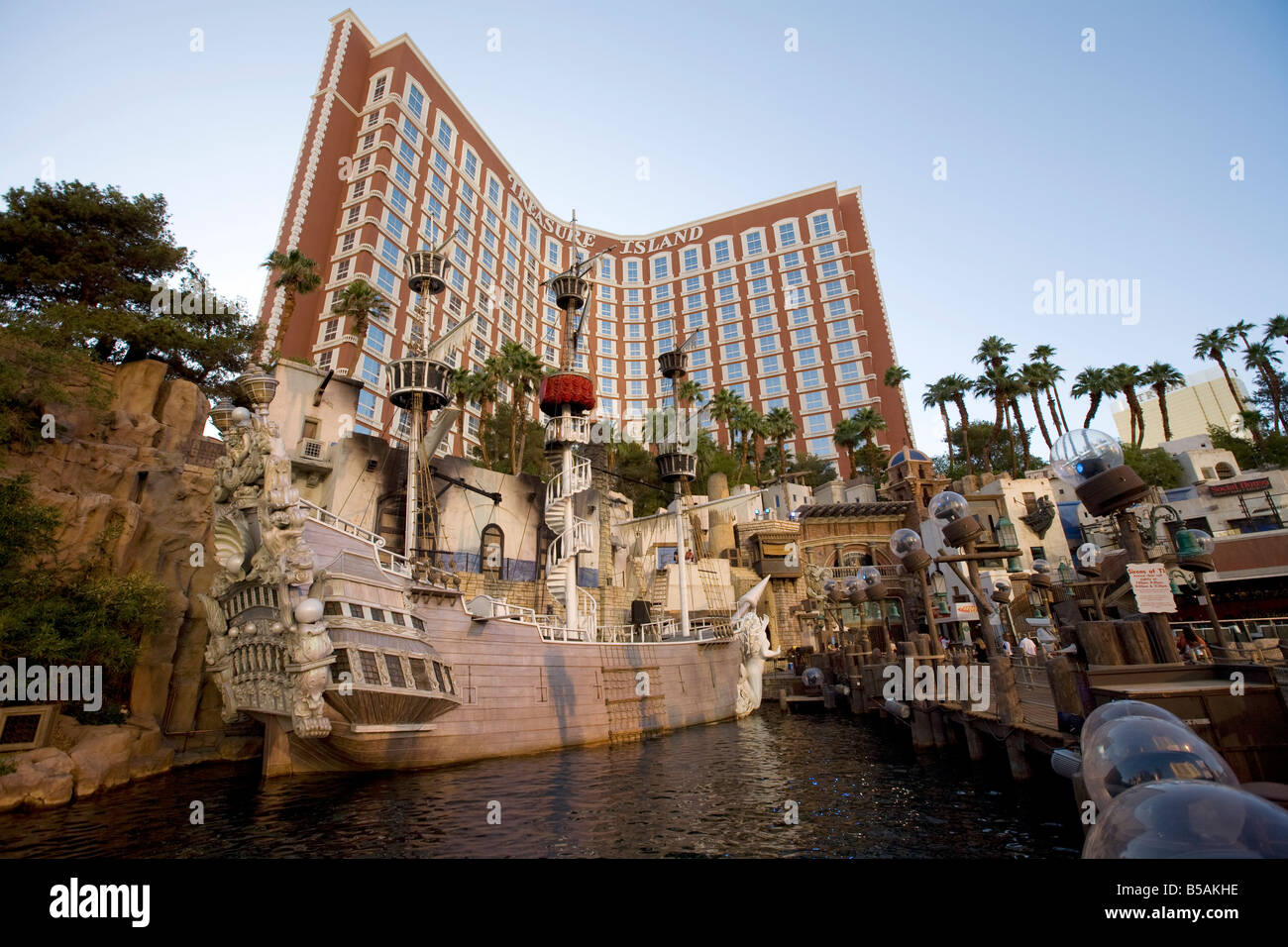 Treasure Island Hotel and Casino, Las Vegas, Nevada, USA Stock