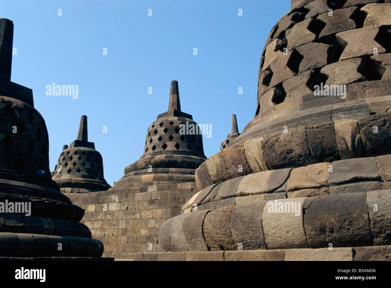 Buddhist temple, Borobudur, UNESCO World Heritage Site, Java, Indonesia ...