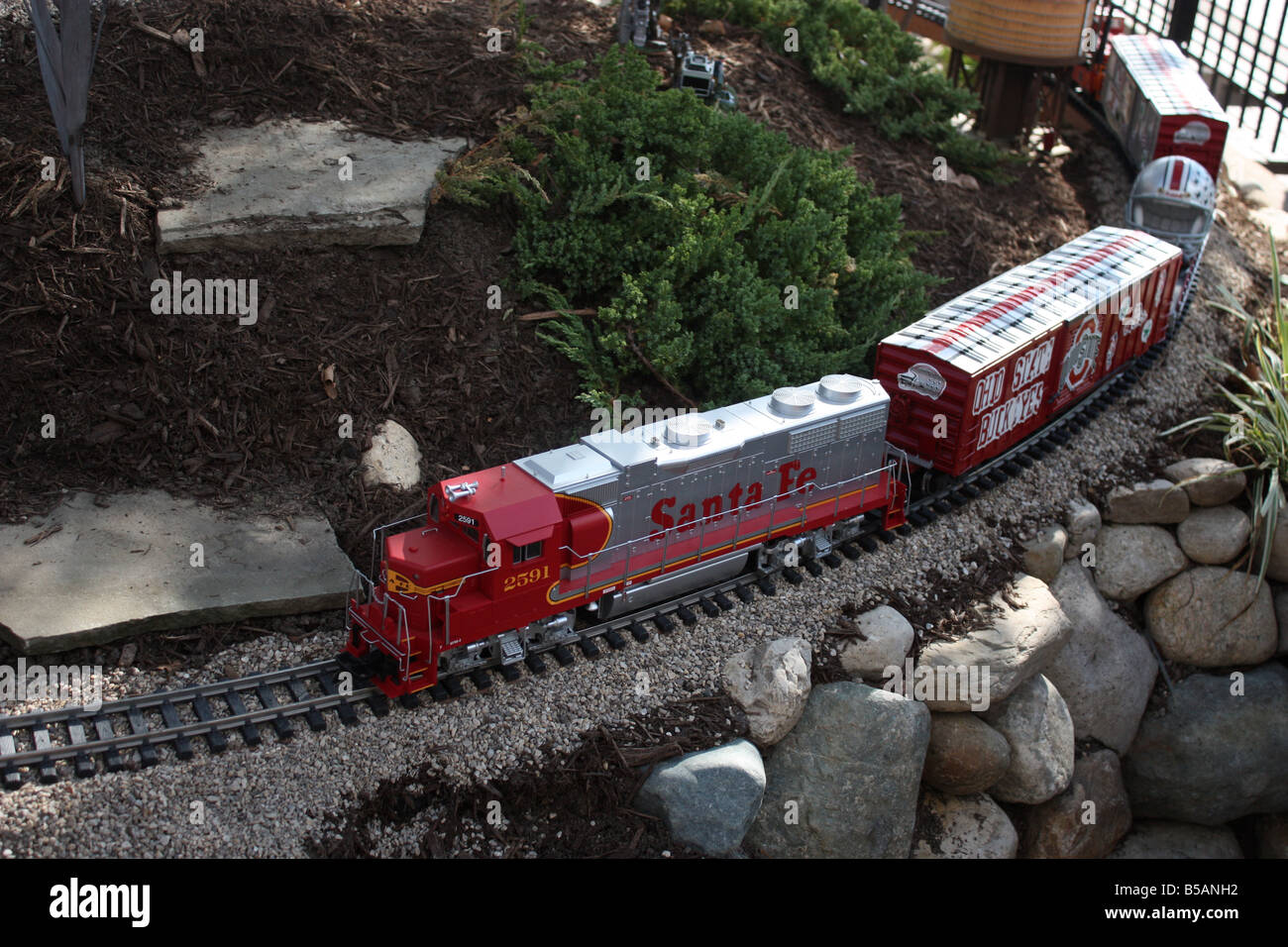 Toy Train at Easton Mall Columbus Ohio Stock Photo Alamy