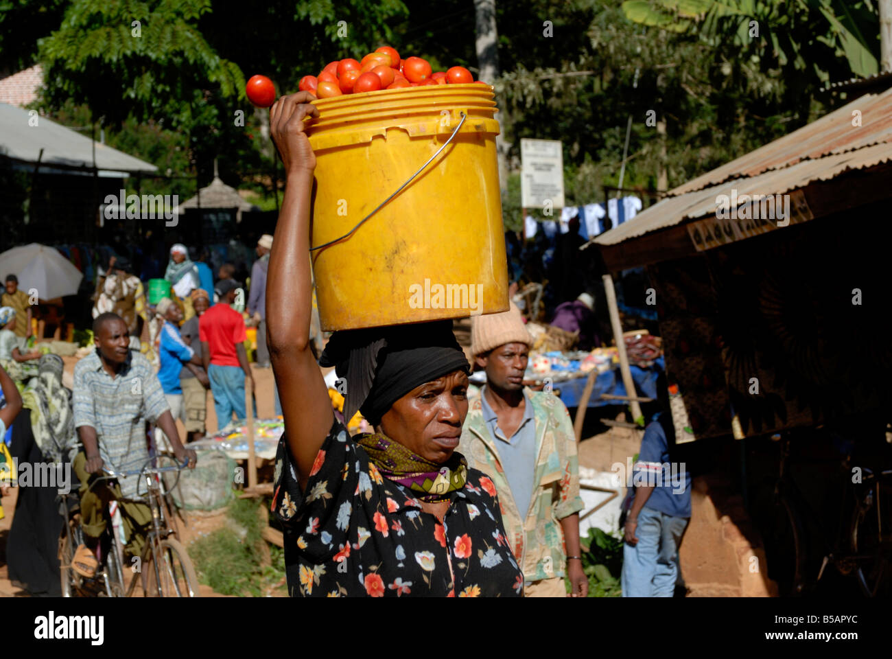 Market, Lushoto, Tanzania, East Africa, Africa Stock Photo