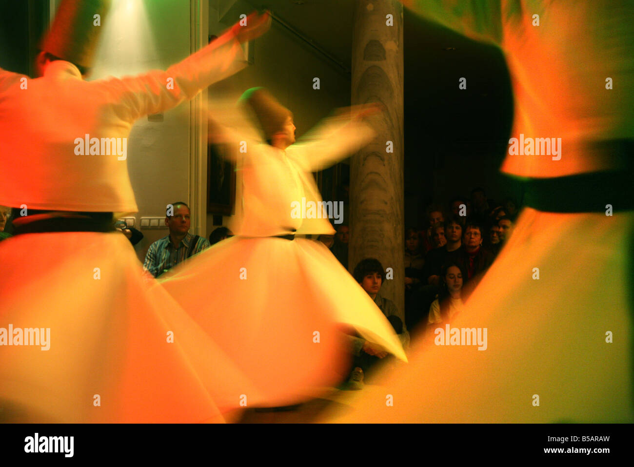 Whirling dervishes Stock Photo