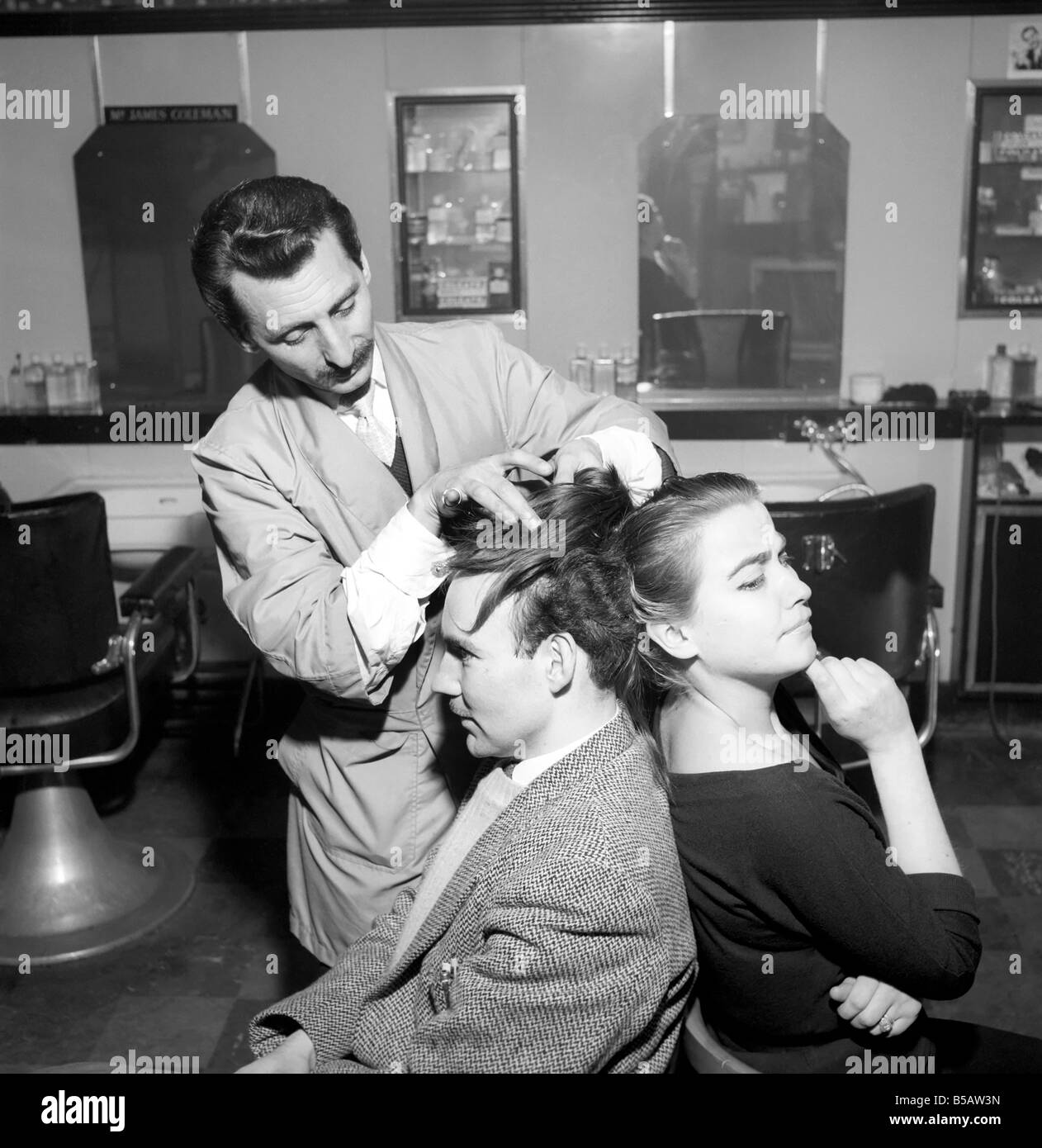 Wig Maker Josephine Anne's hair is made into a wig for Peter Kent. Our