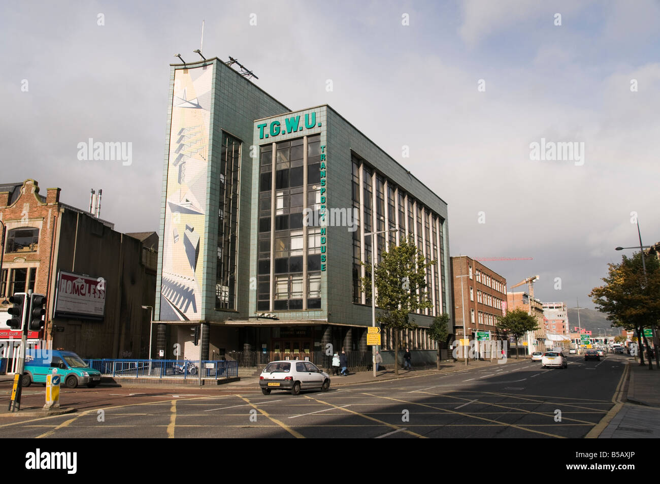 Transport House, Belfast, headquarters of Unite (formerly TGWU/Amacus) Stock Photo