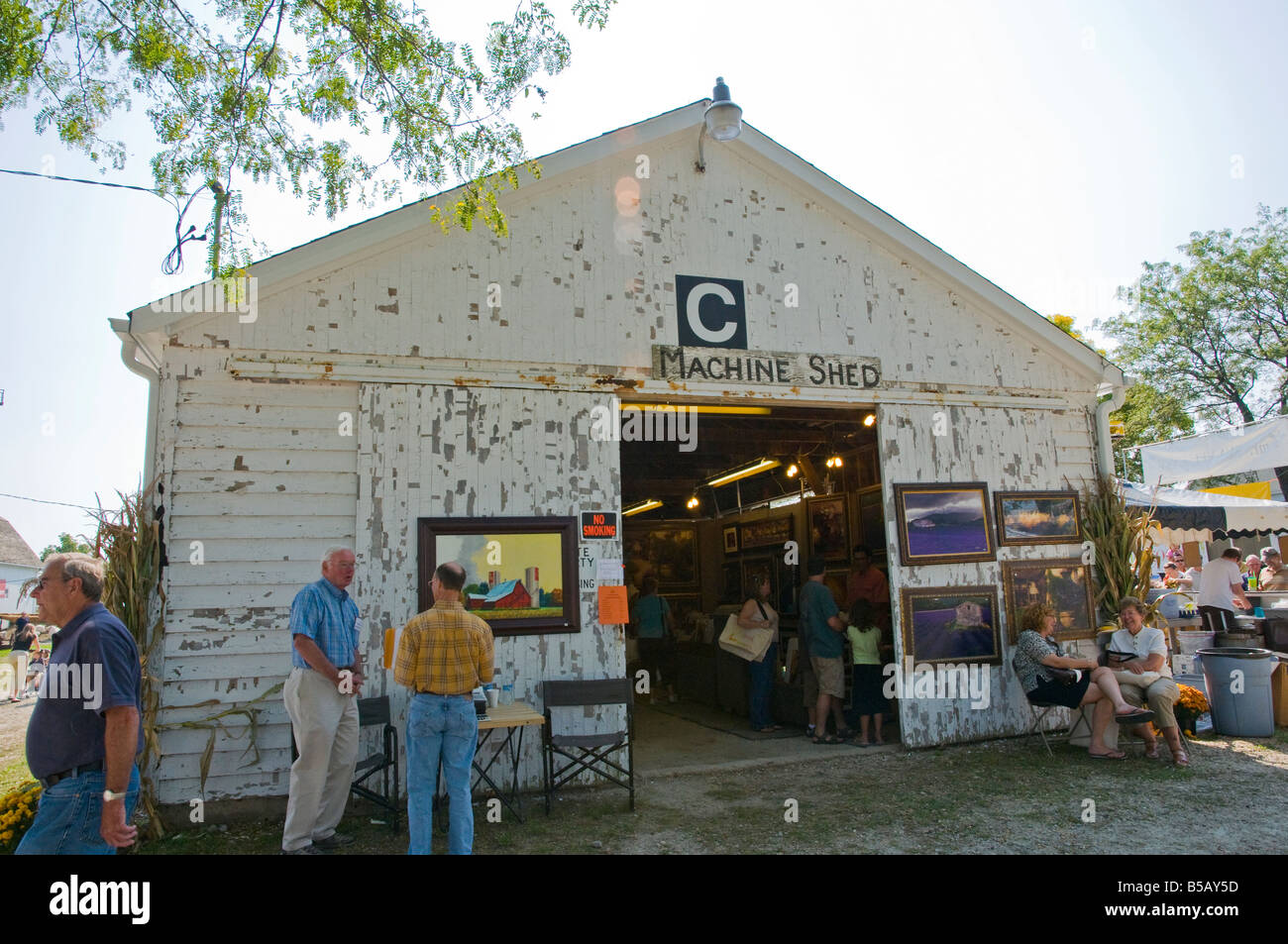 Art in the Barn Charity Art Festival, Barrington, Illinois, USA Stock