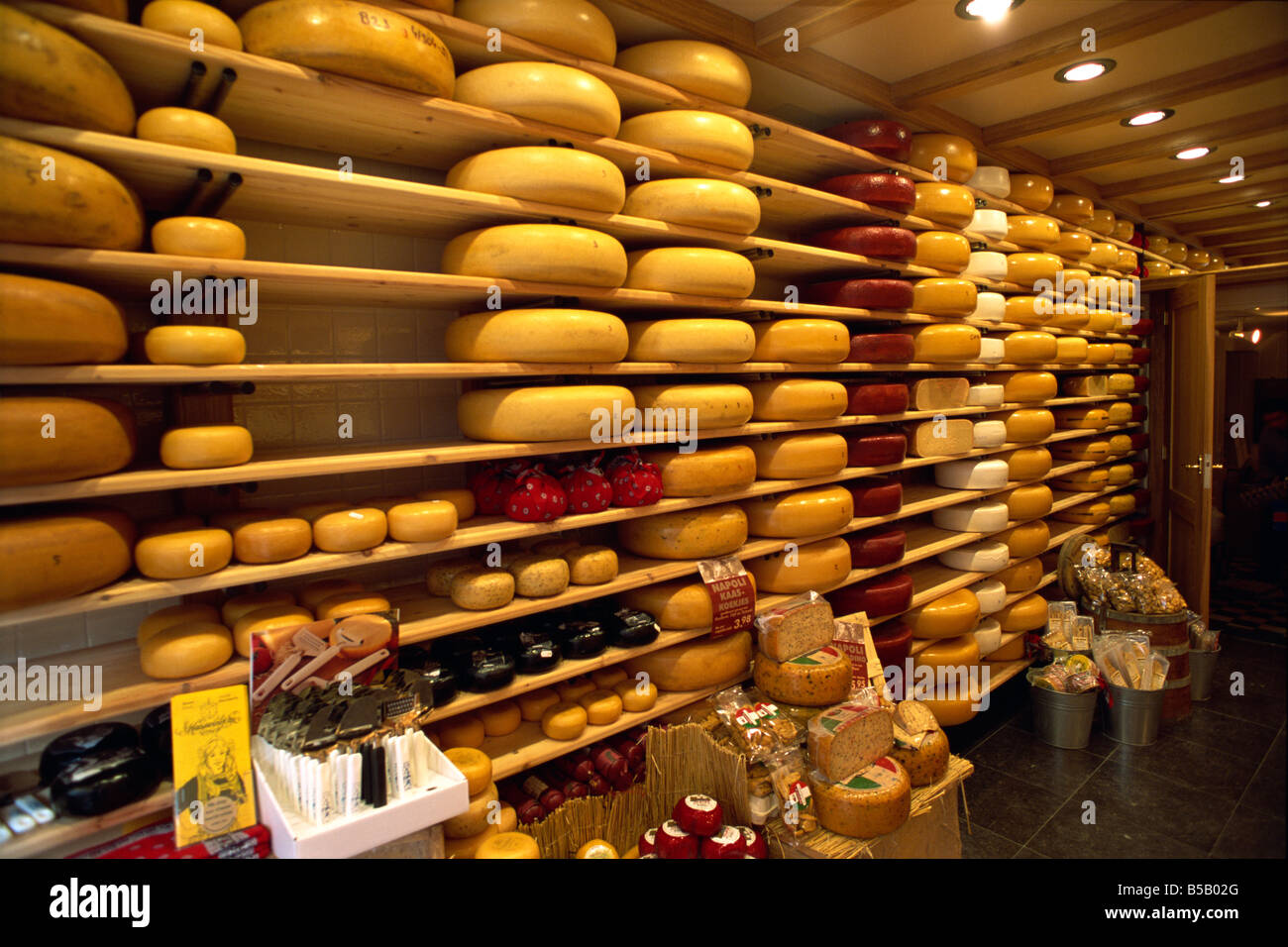 Cheeses, Gouda, Netherlands, Europe Stock Photo