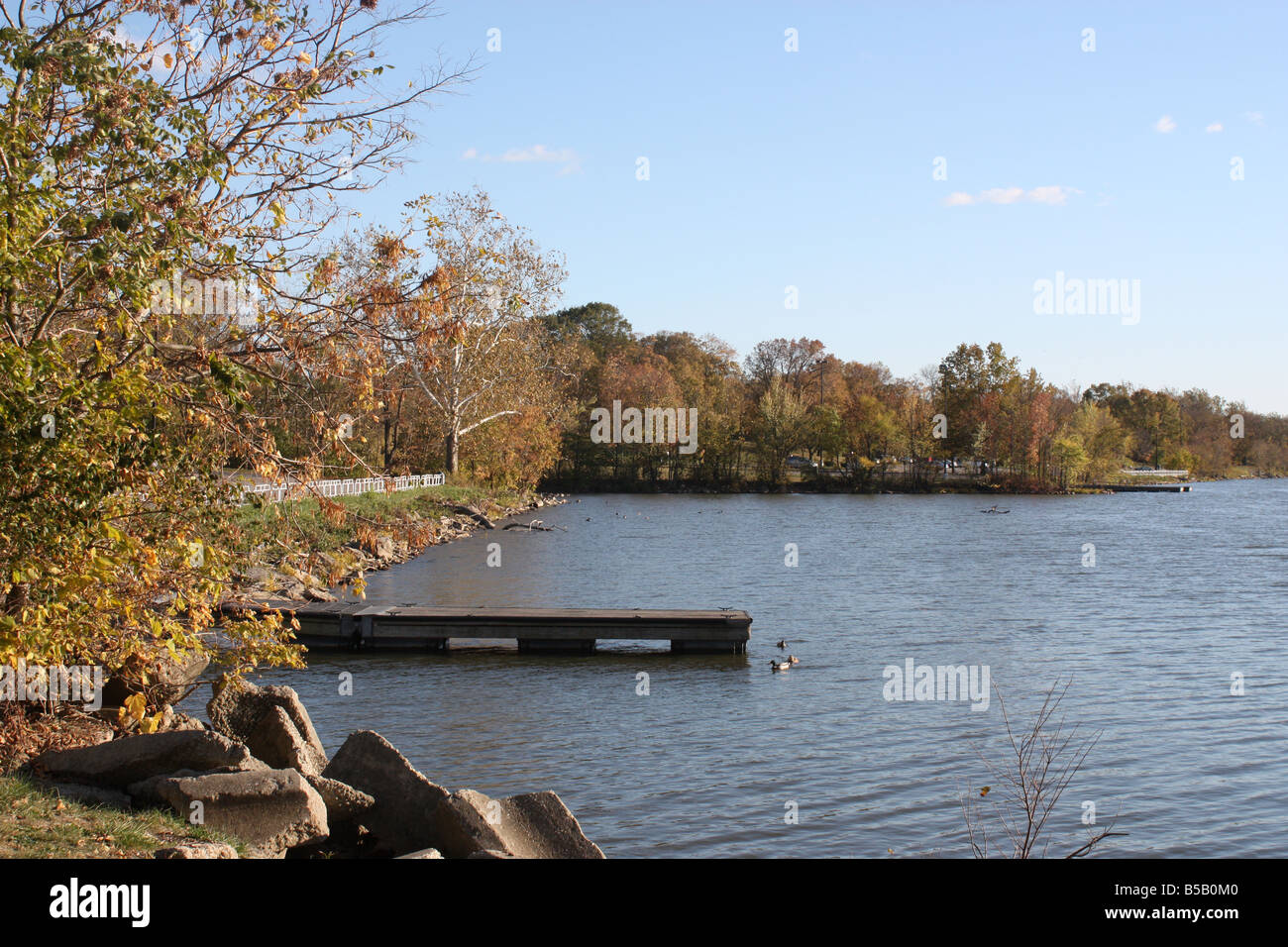 Scioto river griggs reservoir park Stock Photo Alamy