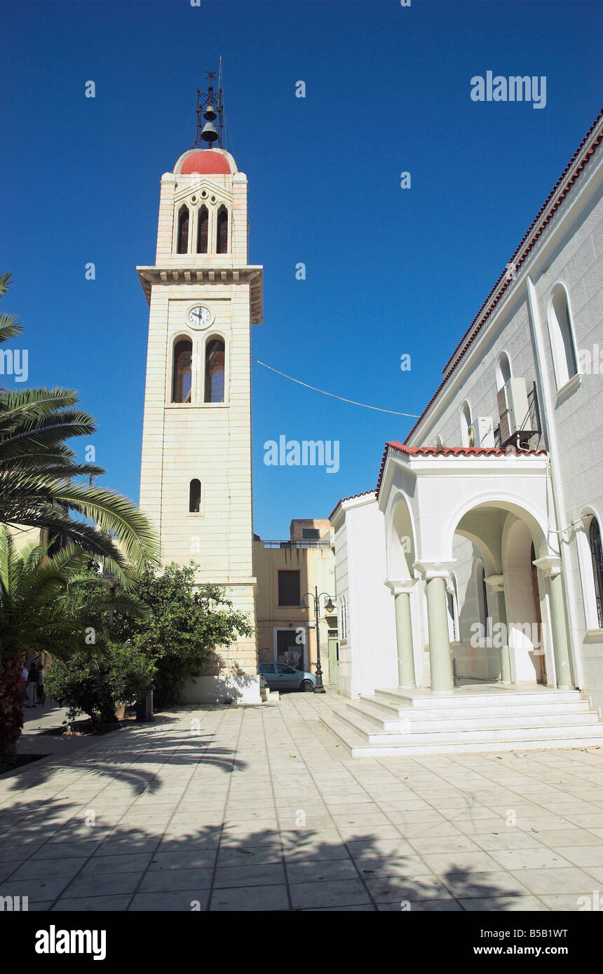 Church of Mitropolis in Rethymno Crete Greece September 2008 Stock Photo