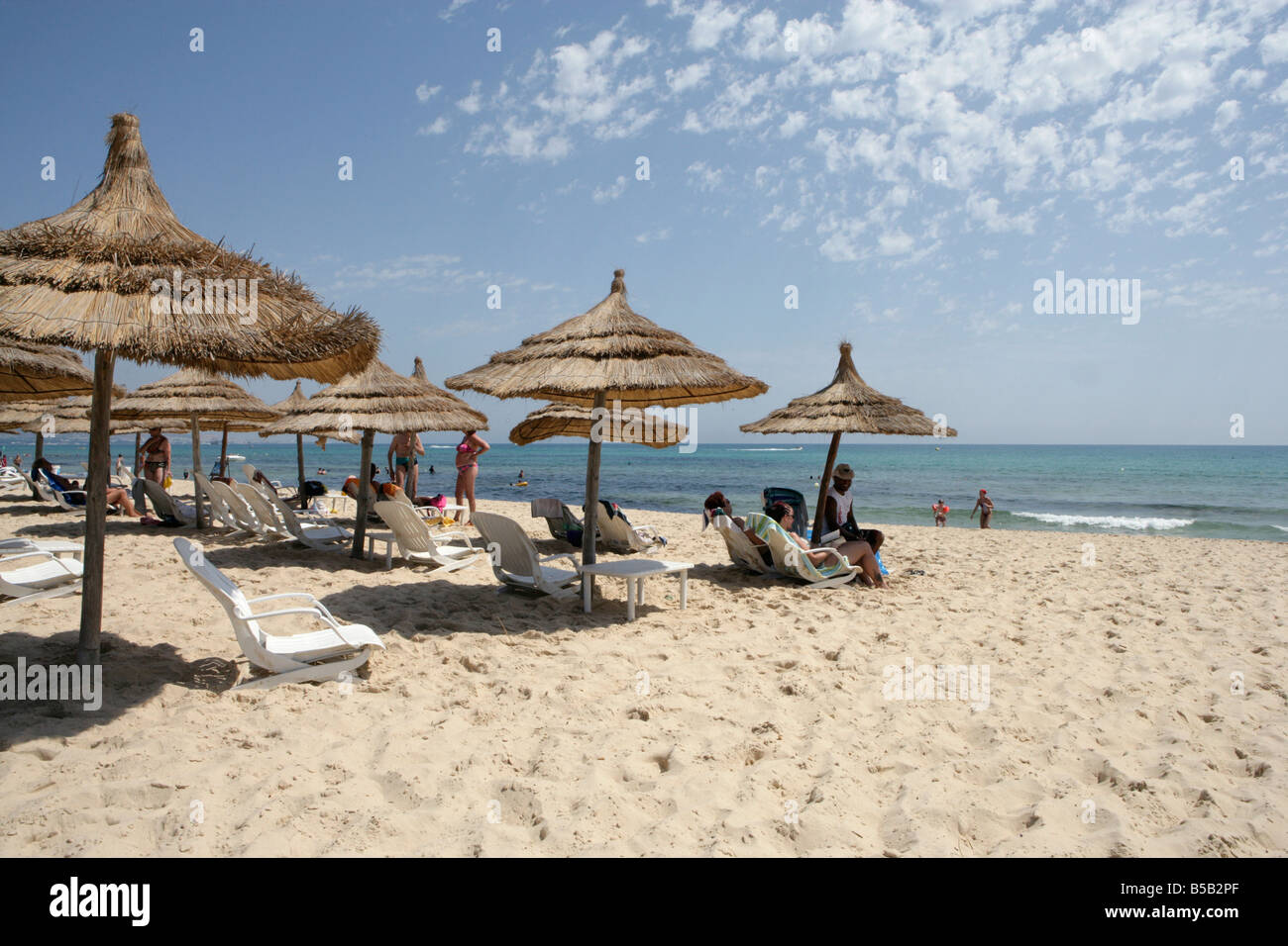 Beach in Tunisia Stock Photo - Alamy