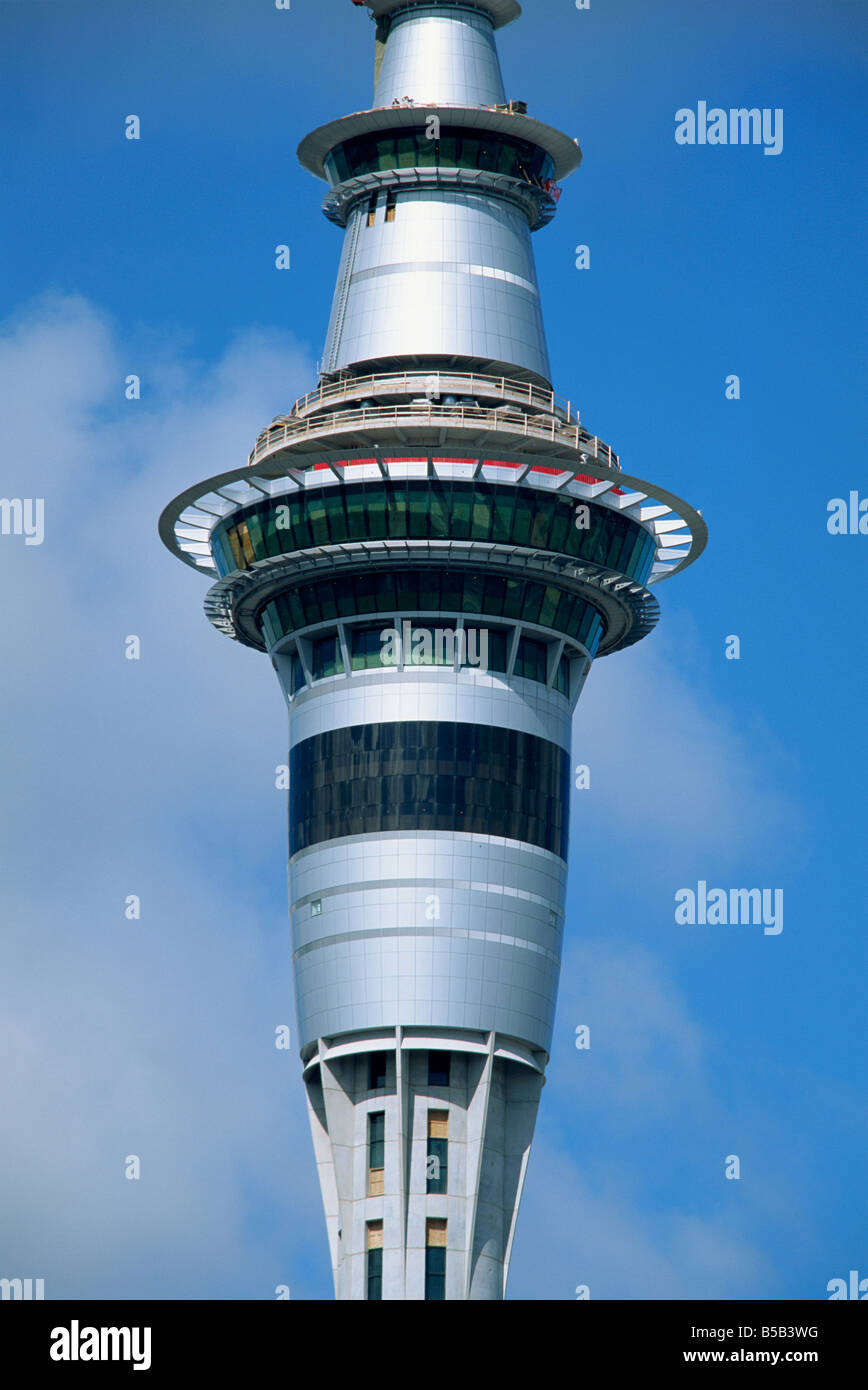 The Sky City Tower above the Sky City Casino in downtown Auckland, North Island, New Zealand, Pacific Stock Photo