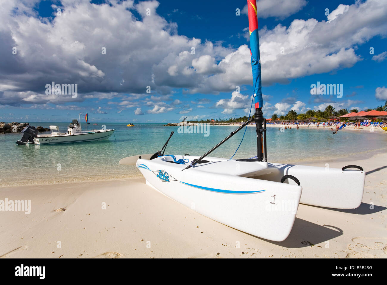 Sail boats on Princess Cays, Eleuthera Island, Bahamas, West Indies