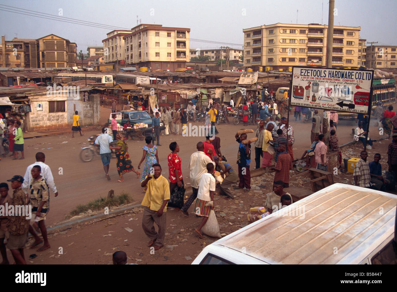 Street scene Onitsha Nigeria West Africa Africa Stock Photo - Alamy