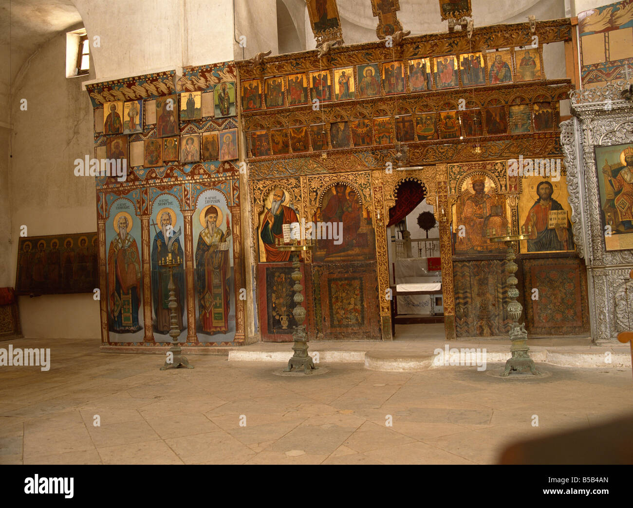 The Iconostasis in the Orthodox Monastery at Manastir-Karpaz, Northern ...