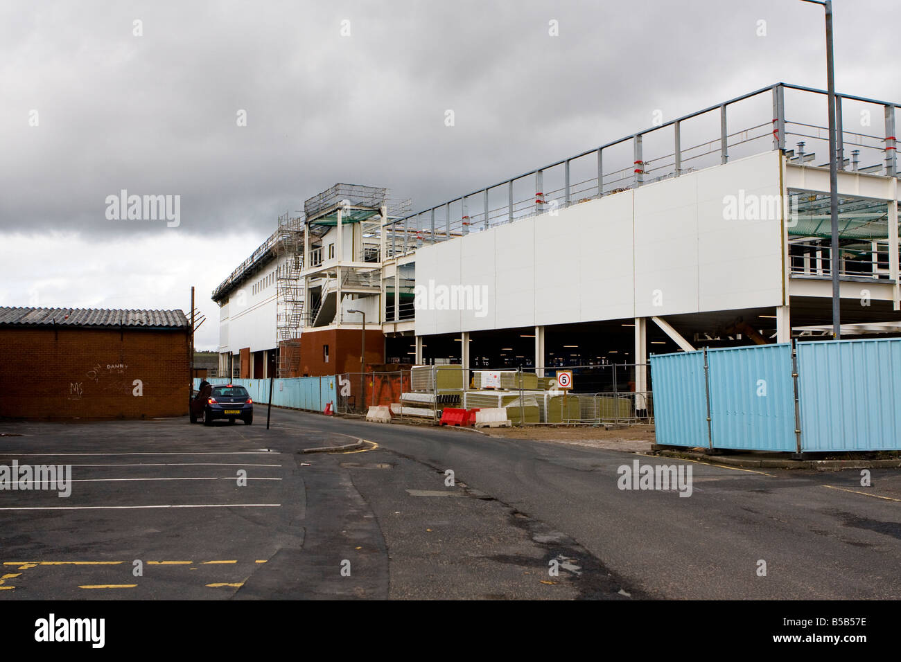 Huge Tesco Store under construction Huddersfield Road Oldham New Build on old site Manchester UK