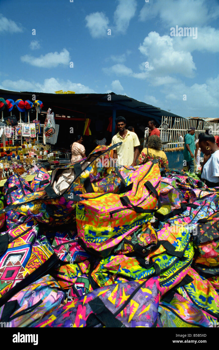 Central america beach stall hi-res stock photography and images