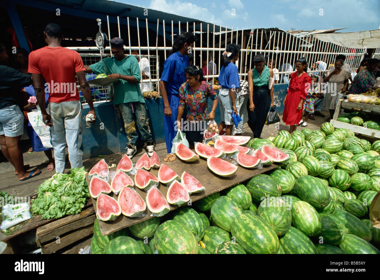 Market town of Chaguanas Trinidad West Indies Caribbean Central America Stock Photo Alamy