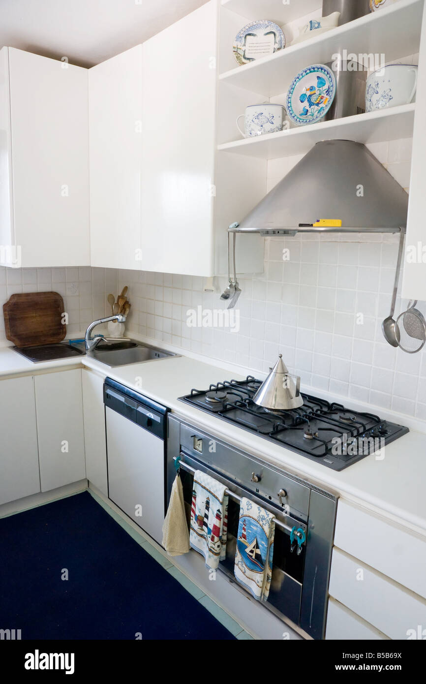 Interior of a luminous kitchen Stock Photo