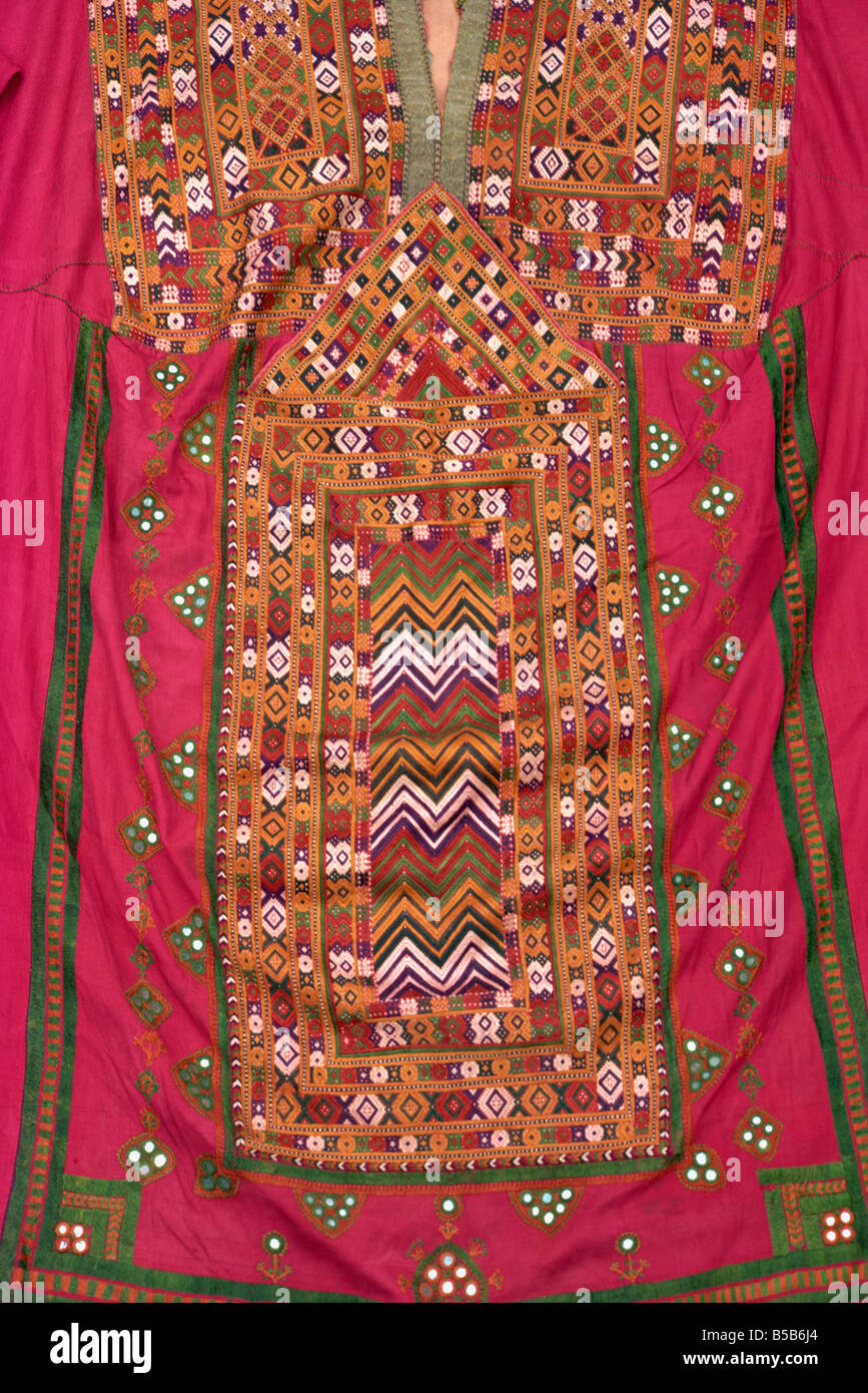 Embroidered kurta from Baluchistan Pakistan Asia Stock Photo