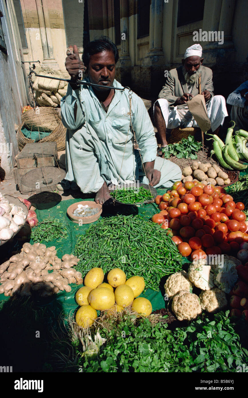 Fruit and vegetables Karachi Market Karachi Pakistan Asia Stock Photo