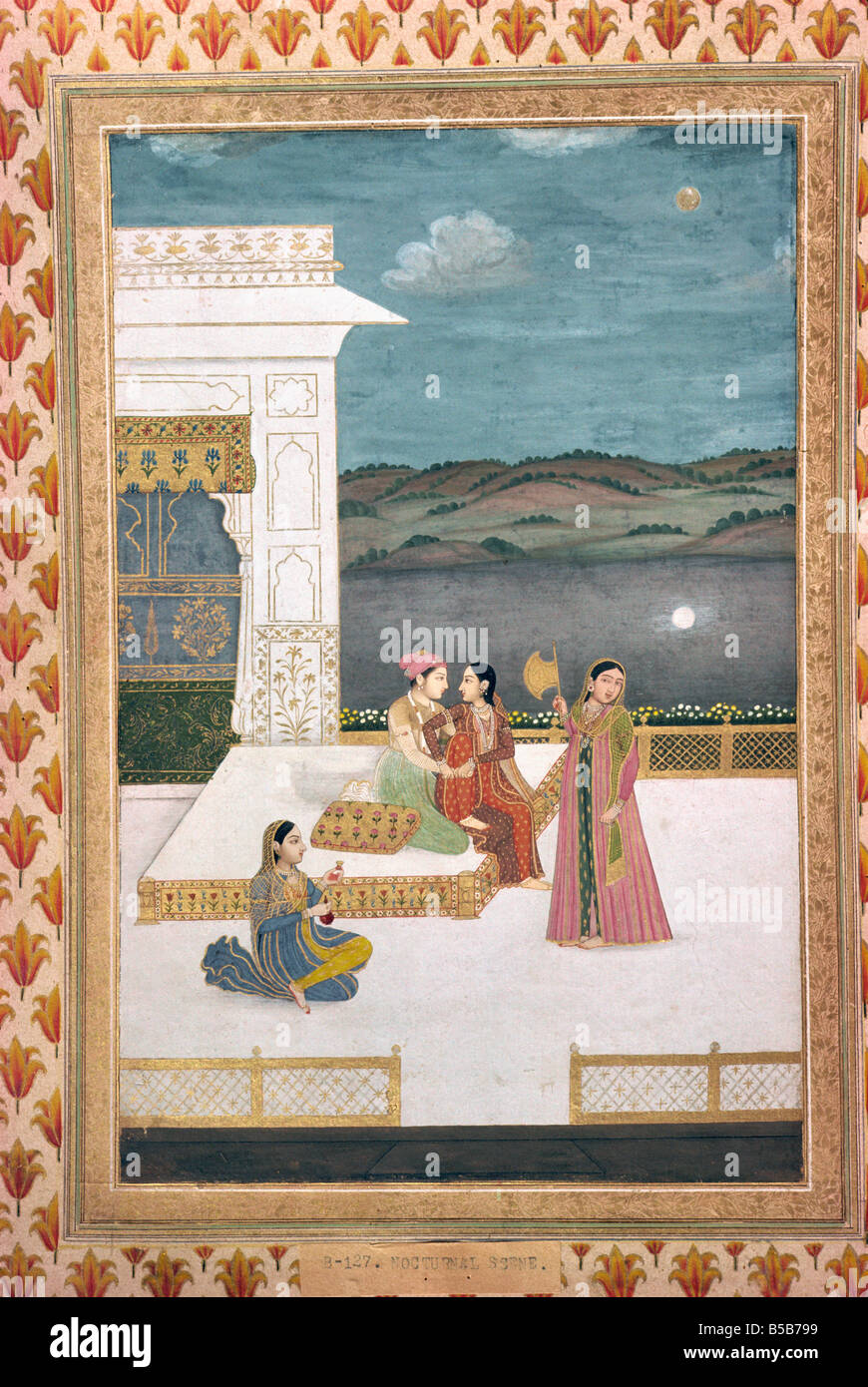 Mughal miniature Lahore Museum Pakistan Asia Stock Photo Alamy