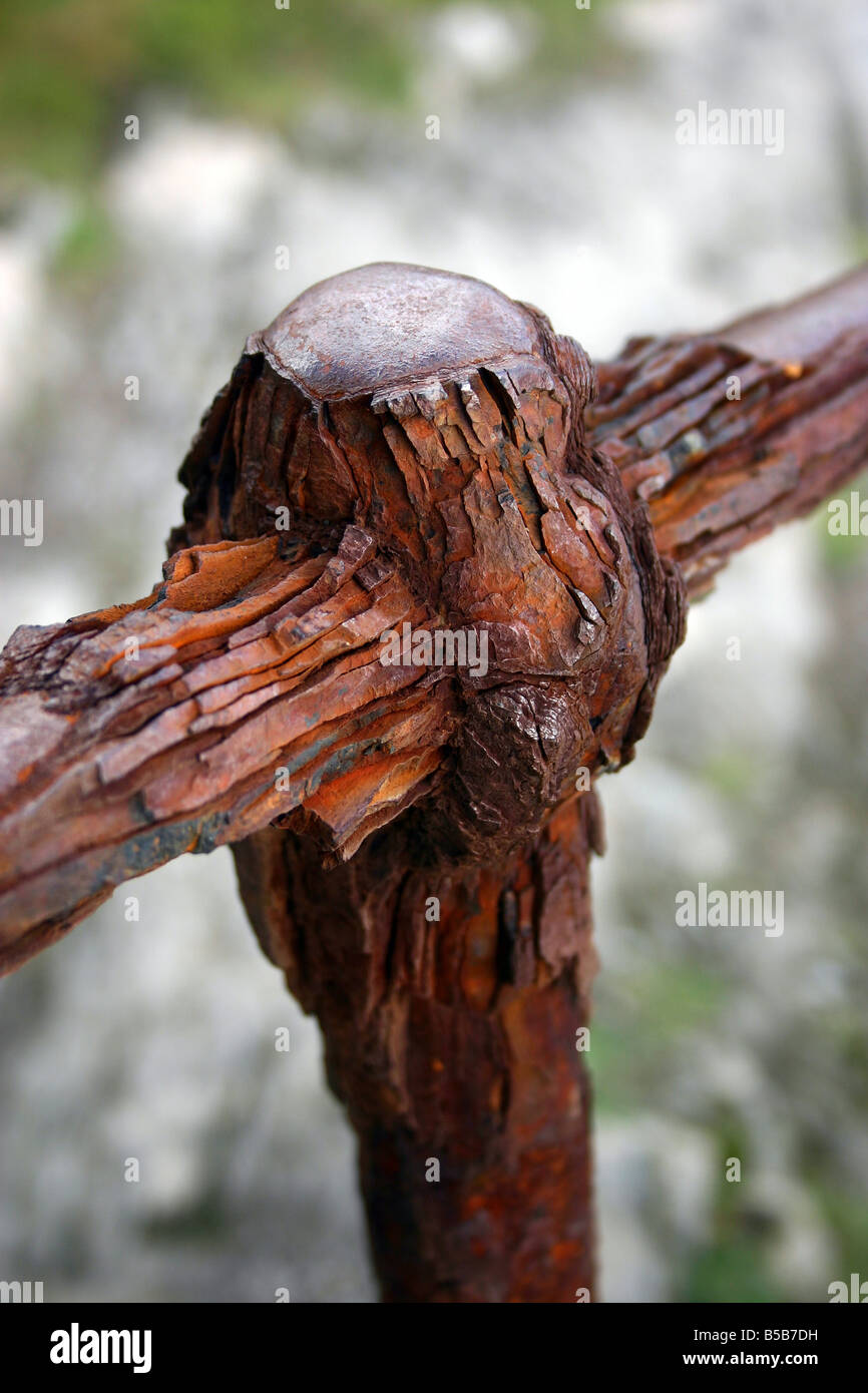 Plaform Handrail Rusting detail of rusting handrail Stock Photo - Alamy